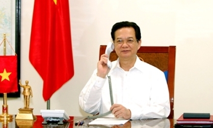 ズン首相、安倍総理と電話会談